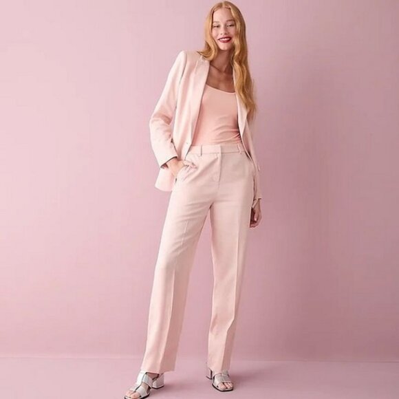 J.Crew Ingrid pant in Gramercy twill in Mauve Blush - Picture 1 of 4